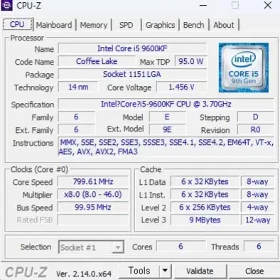 i5 9600KF 수율품